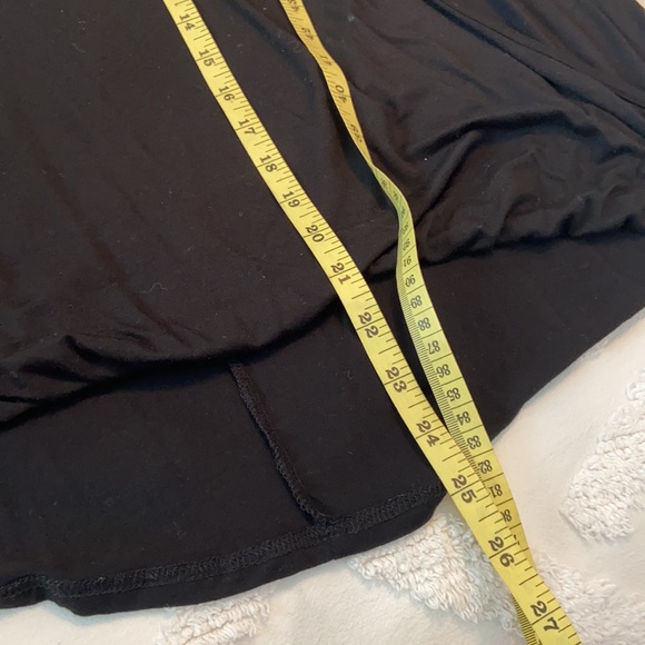 Rachel Zoe black knit faux wrap top. SZ Large - Picture 6 of 6